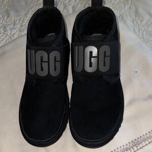 UGG Black Boots with Strap